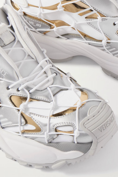 VERSACE
Mercury M_VS_03 rope, leather and mesh sneakers
