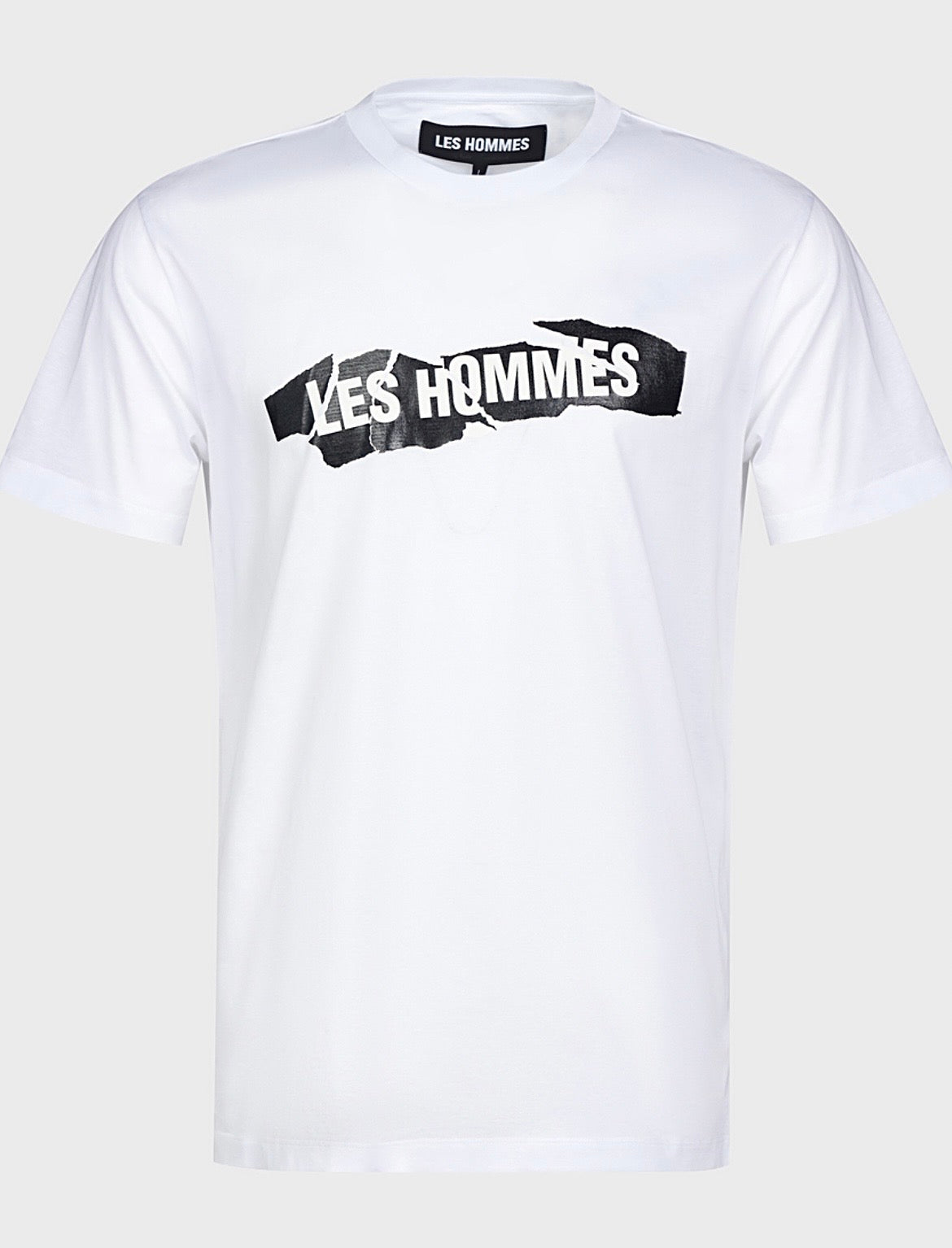 LES HOMMES Men’s White Graphic Logo T-Shirt |