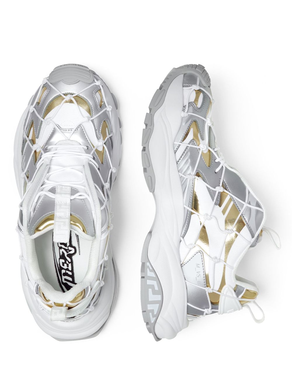 VERSACE
Mercury M_VS_03 rope, leather and mesh sneakers