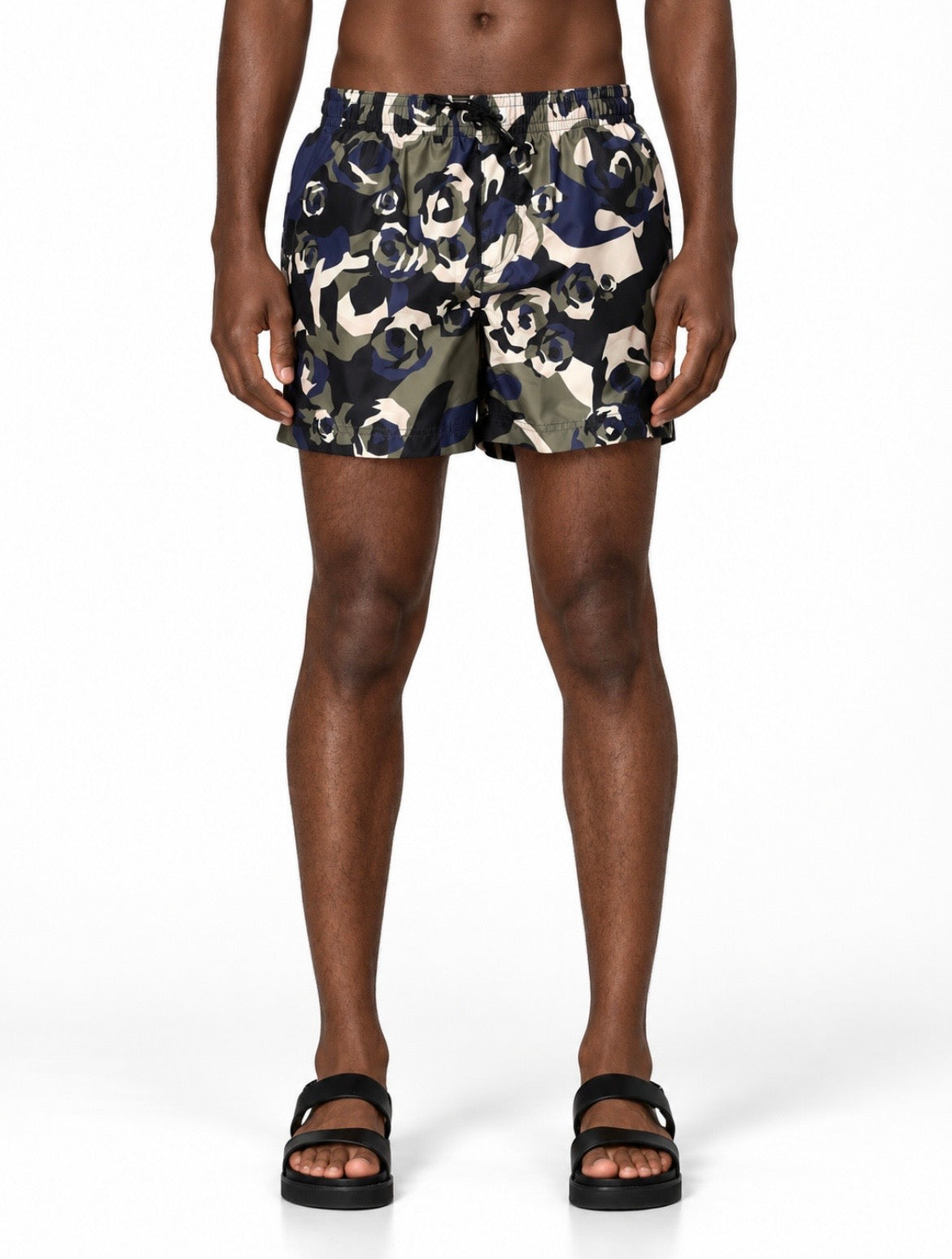 Les Hommes Midnight Bloom Men’s Swim Shorts