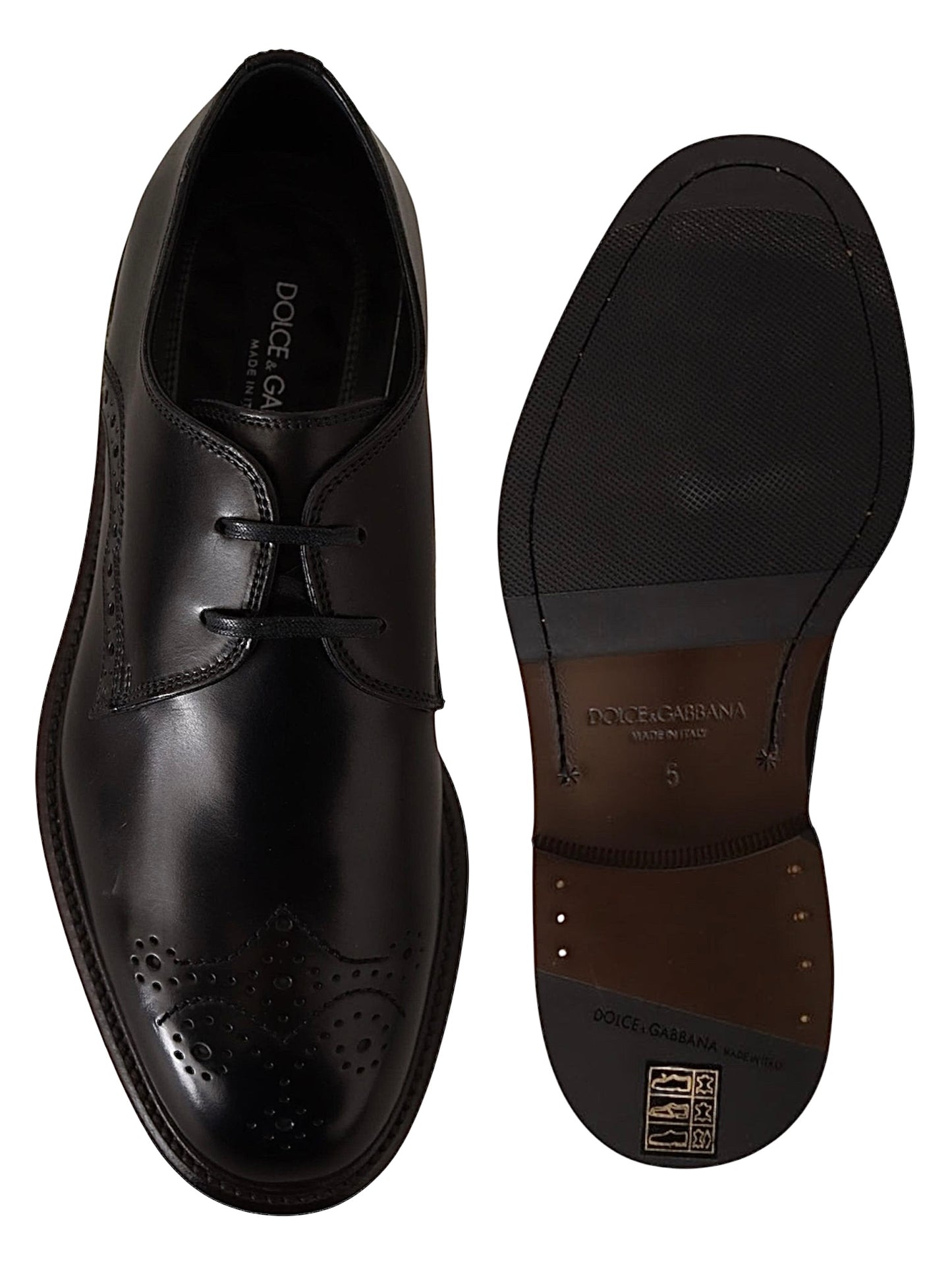 Dolce & Gabbana Brown 
Leather Dress Formal Derby
Shoes