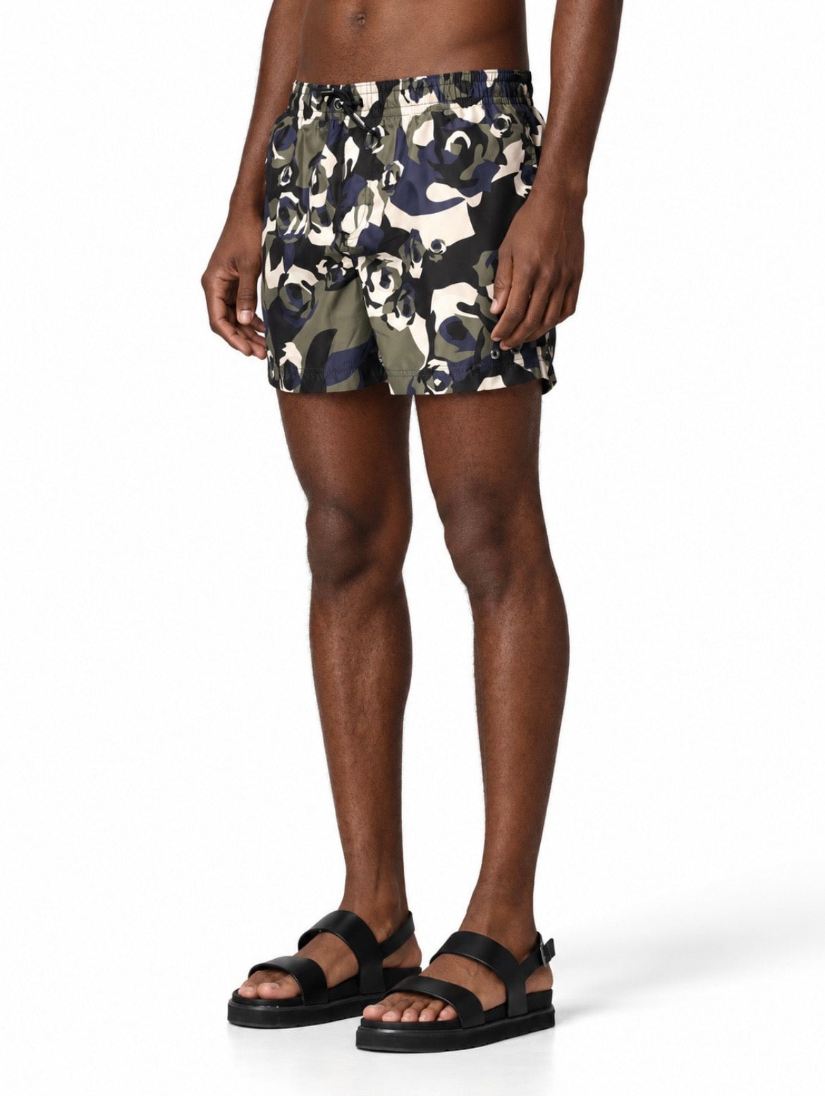 Les Hommes Midnight Bloom Men’s Swim Shorts