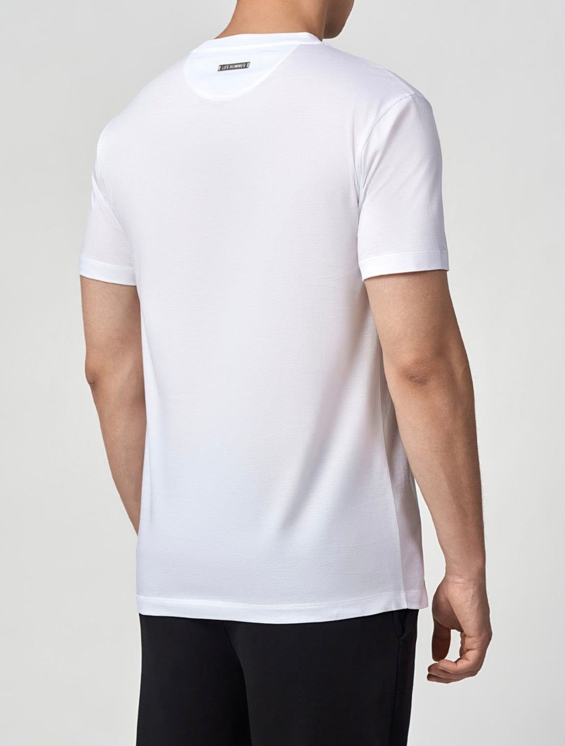LES HOMMES Men’s White Graphic Logo T-Shirt |
