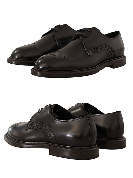 Dolce & Gabbana Brown 
Leather Dress Formal Derby
Shoes