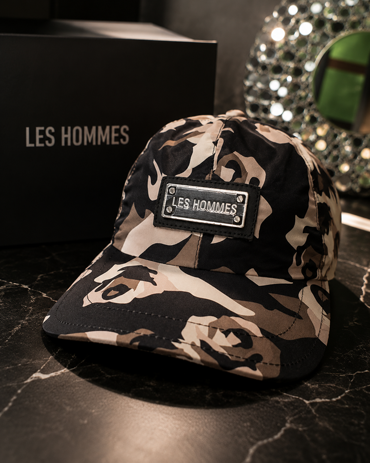 Les Hommes Camouflage Cap