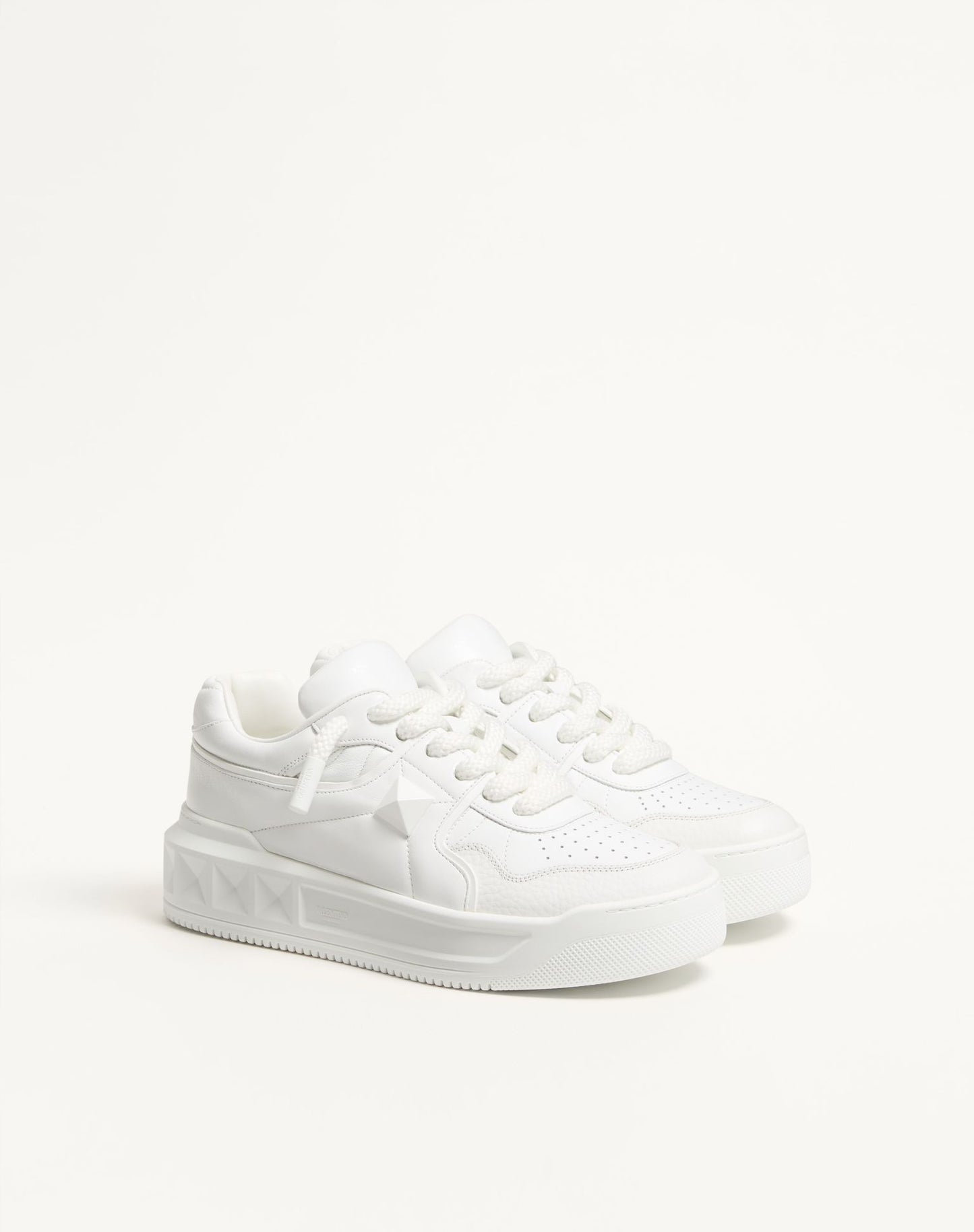 Valentino Garavani One Stud Leather Low-Top Sneaker